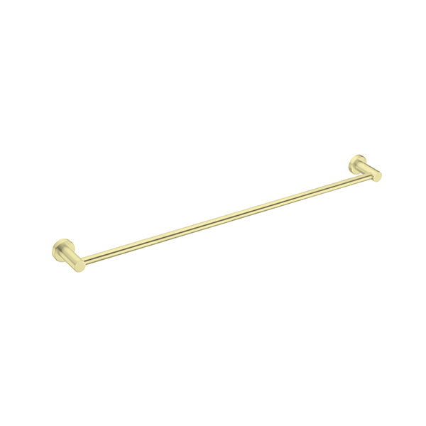 Nero Mecca Single Towel Rail 800mm, Brushed Gold