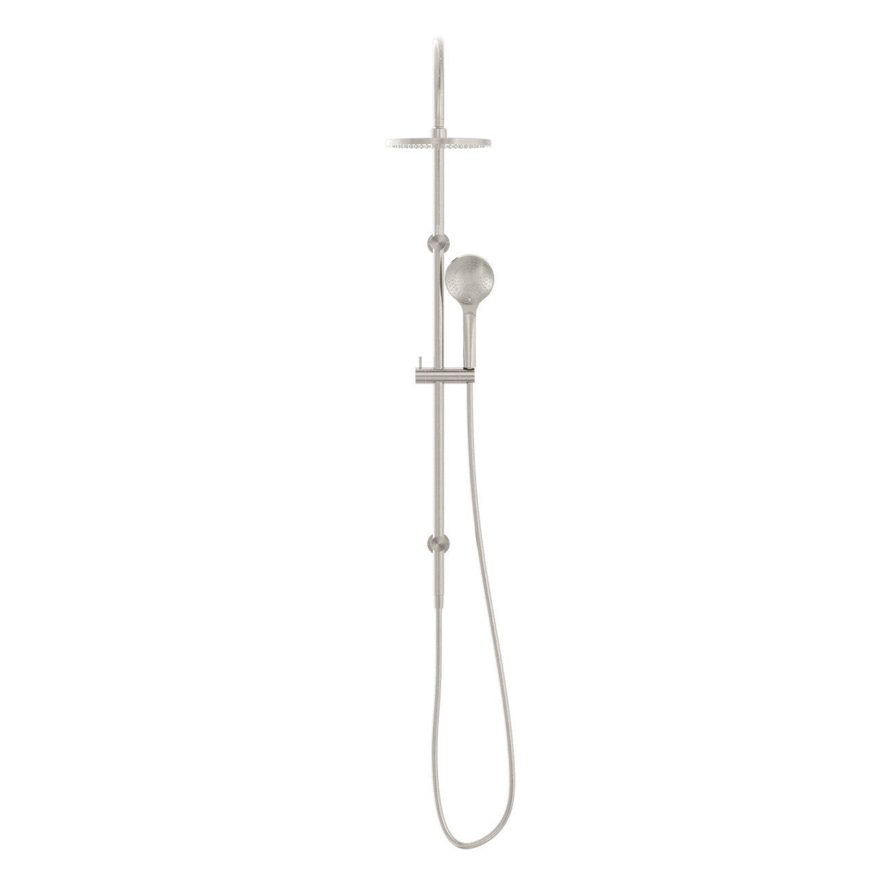 Nero Mecca Twin Shower With Air Shower, Brushed Nickel
