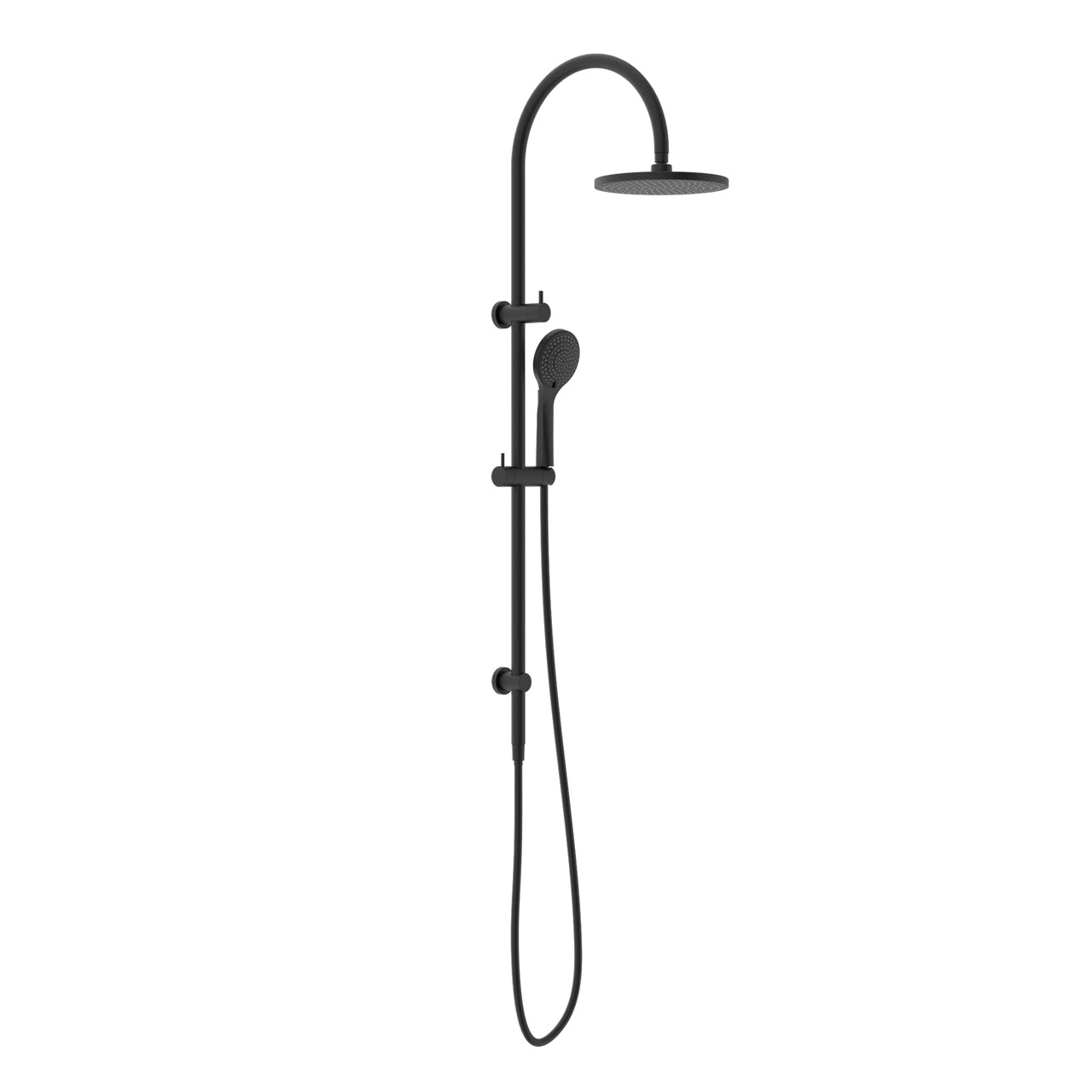 Nero Mecca Twin Shower With Air Shower, Matte Black