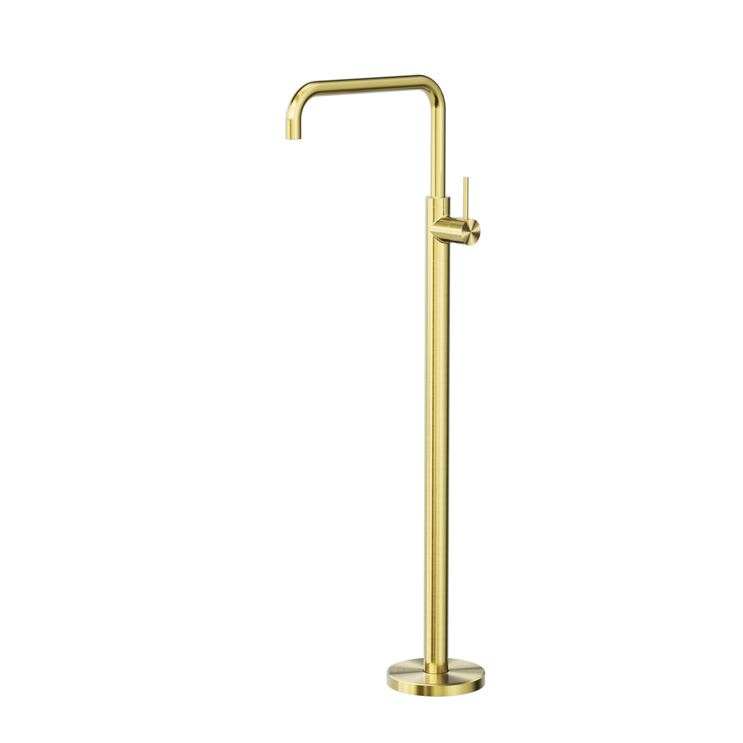 Nero Mecca Free Standing Bath Mixer Square Shape, Brushed Gold