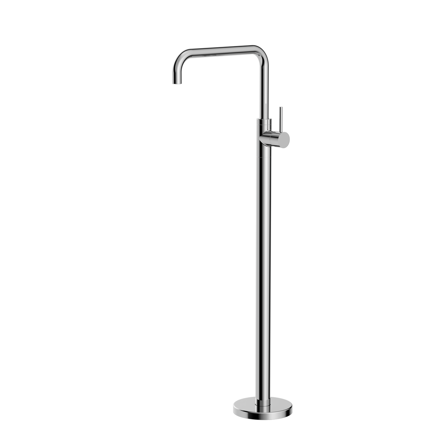 Nero Mecca Free Standing Bath Mixer Square Shape, Chrome