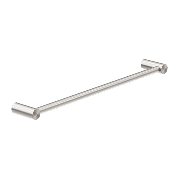 Nero New Mecca Single Towel Rail 600mm, Brushed Nickel