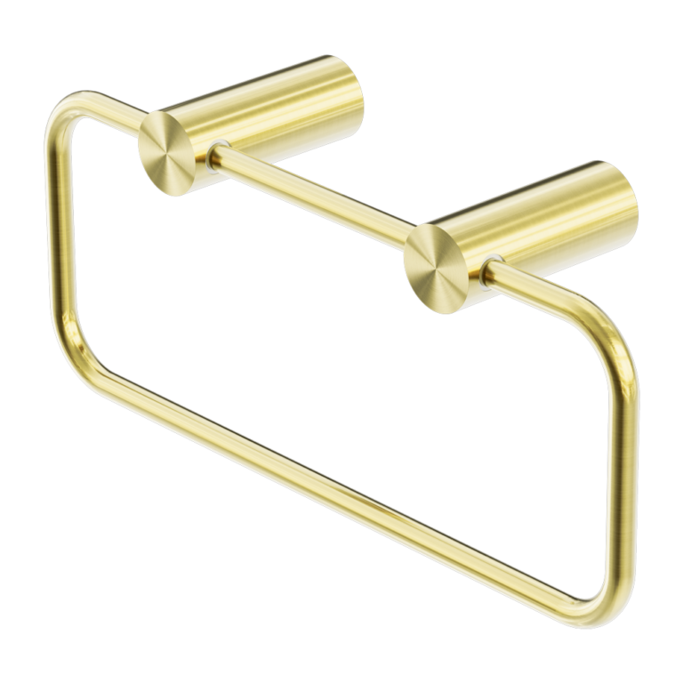 Nero New Mecca Towel Ring, Brushed Gold
