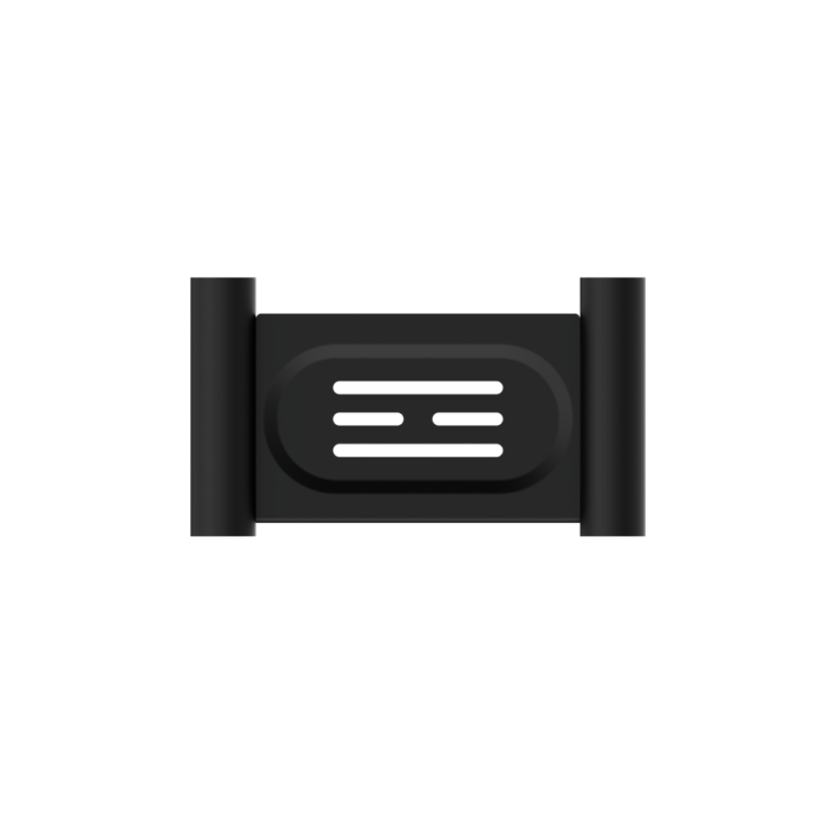Nero New Mecca Soap Dish Holder, Matte Black