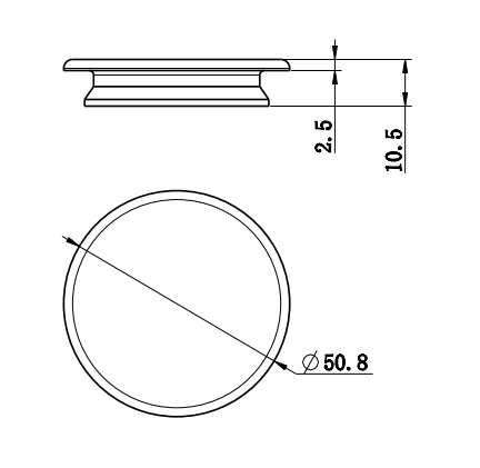 Nero Mecca Care 32mm Grab Rail Cap, Chrome