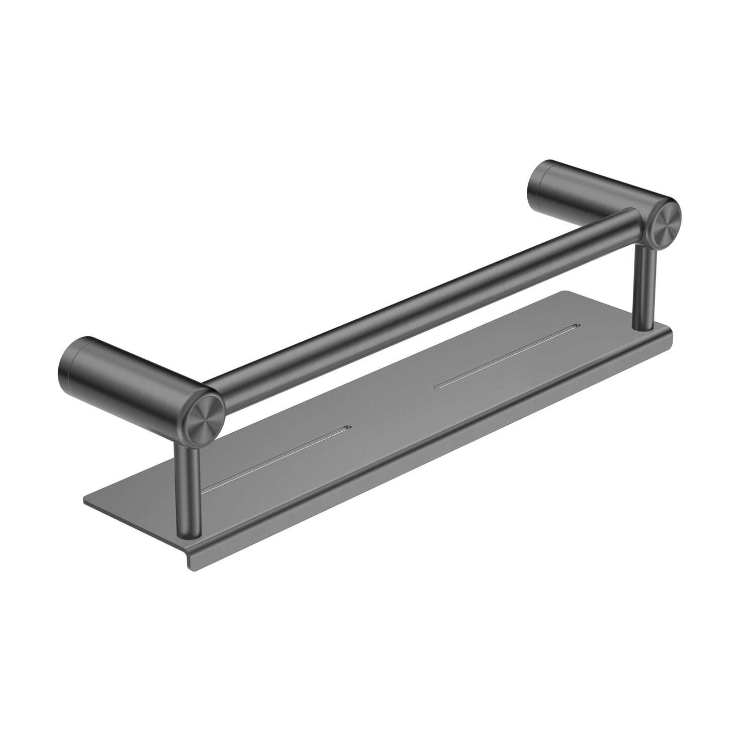 Nero Mecca Care 25mm Grab Rail With Shelf 450mm,Gunmetal