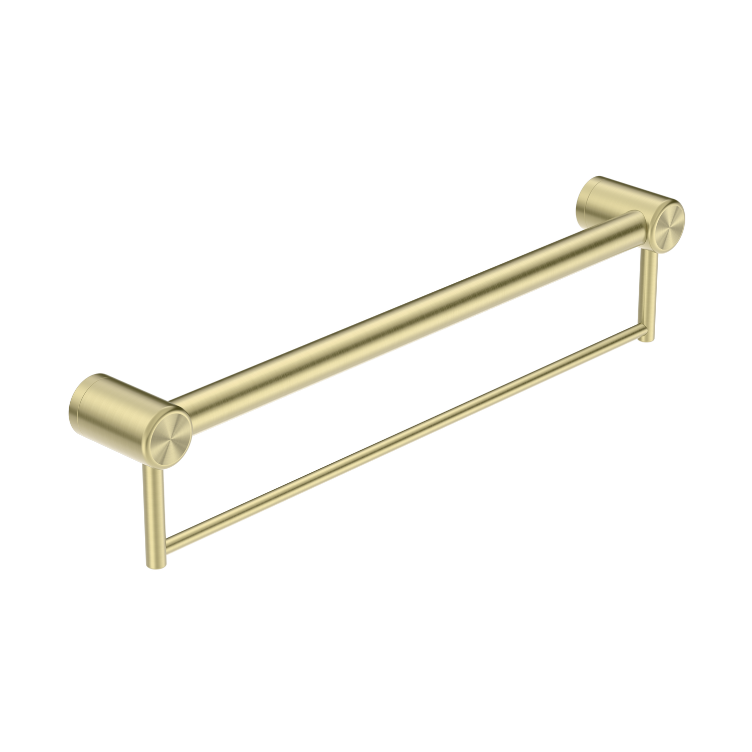 Nero Mecca Care 32mm Grab Rail With Towel Holder 300mm, Brushed Gold