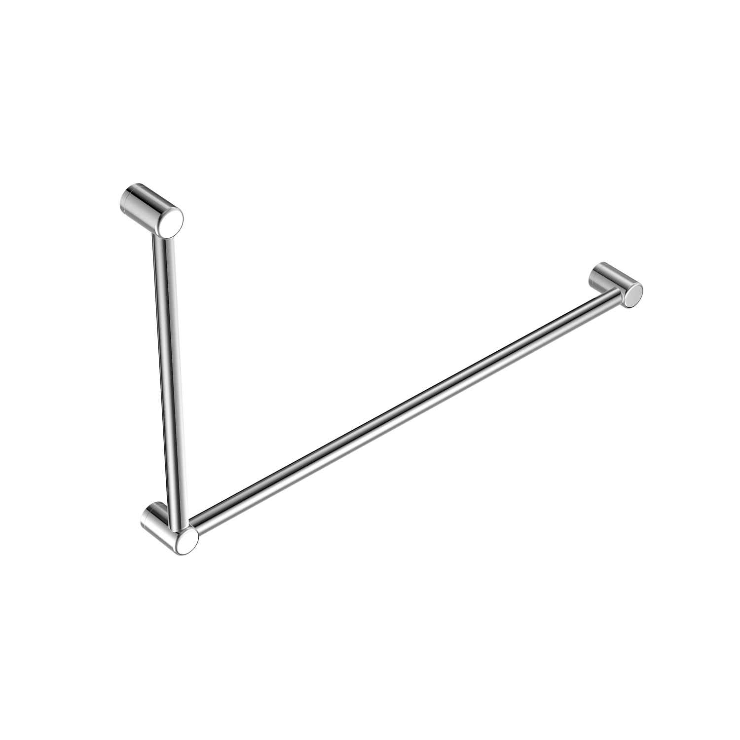 Nero Mecca Care 32mm Dda Grab Rail Set 90 Degree 600X1000mm, Chrome