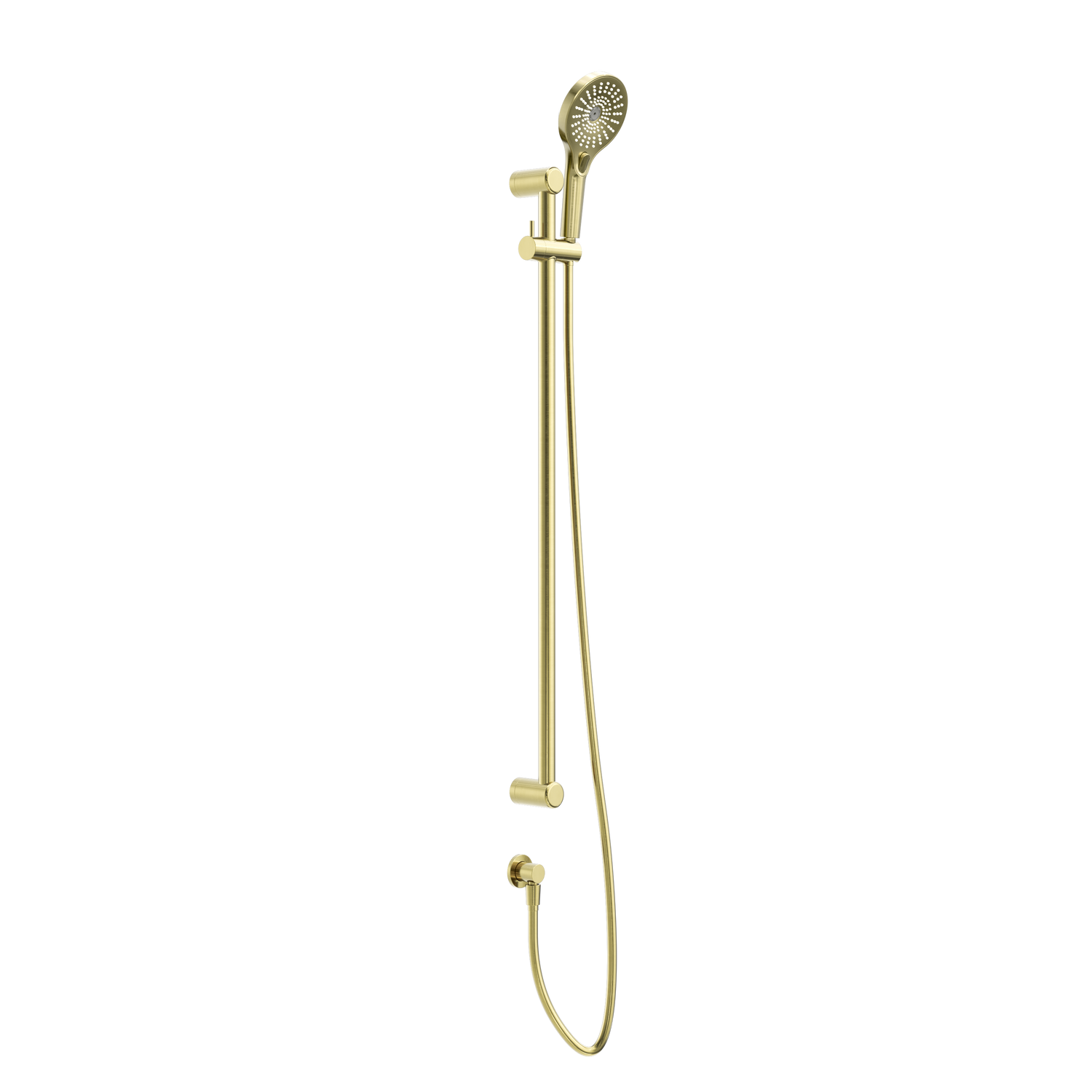 Nero Mecca Care 25mm Grab Rail And Adjustable Shower Rail Set, Brushed Gold