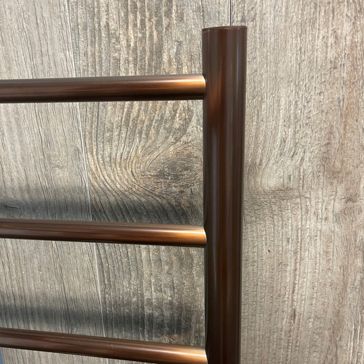 Radiant Heating 600 x 800mm Rnd Heated Towel Rail LEFT, Oil Rubbed Bronze