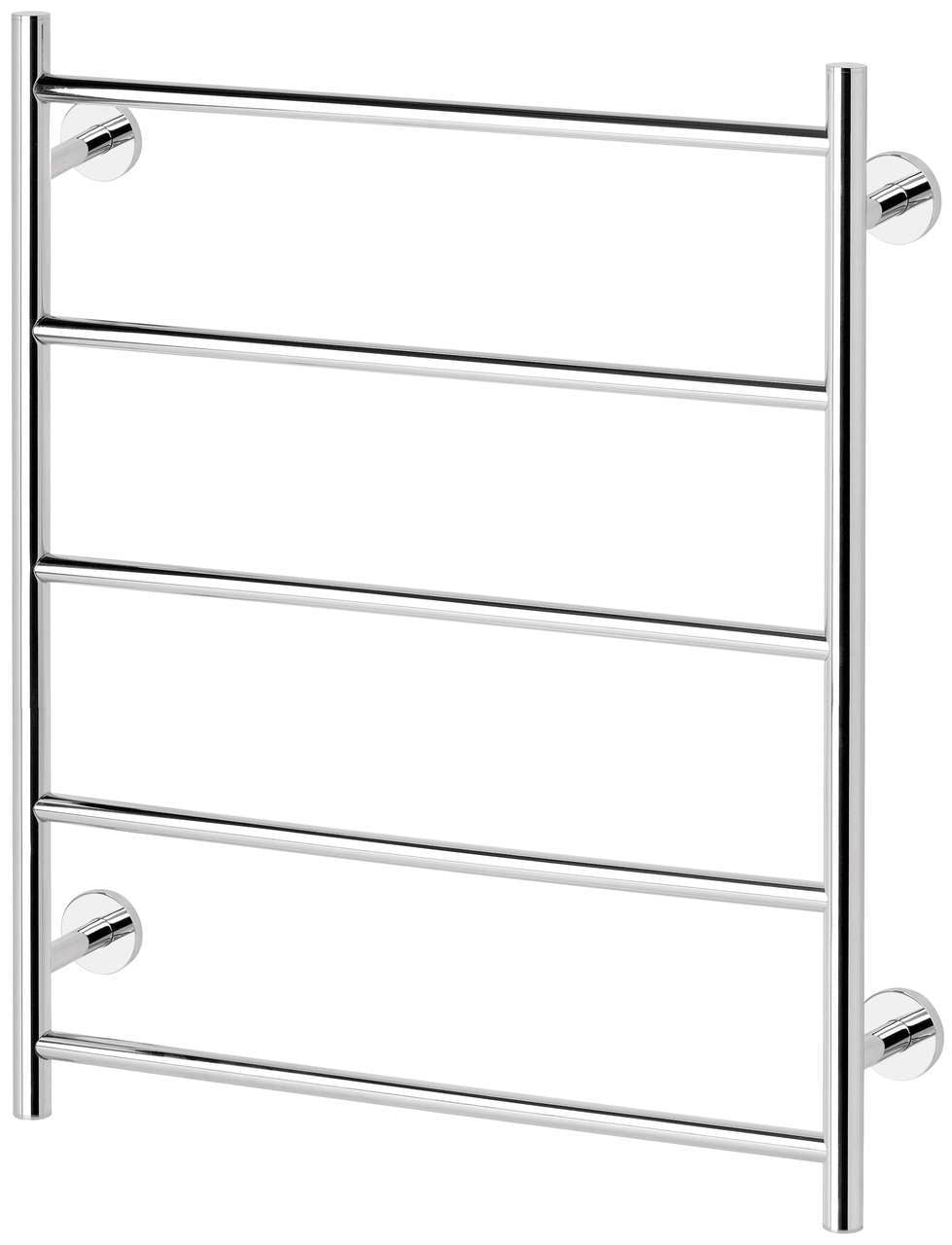 Phoenix Radii Heated Towel Ladder 550 x 740mm Round Plate, Chrome