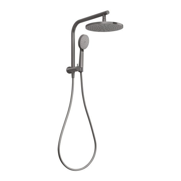 Phoenix Vivid Slimline Compact Twin Shower, Brushed Carbon