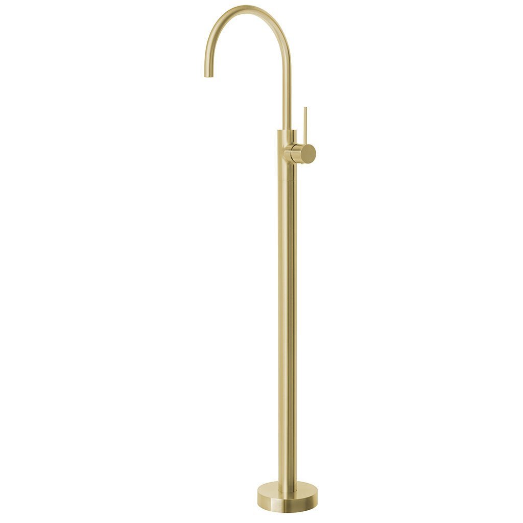 Phoenix Vivid Slimline Floor Mounted Bath Mixer, Brushed Gold