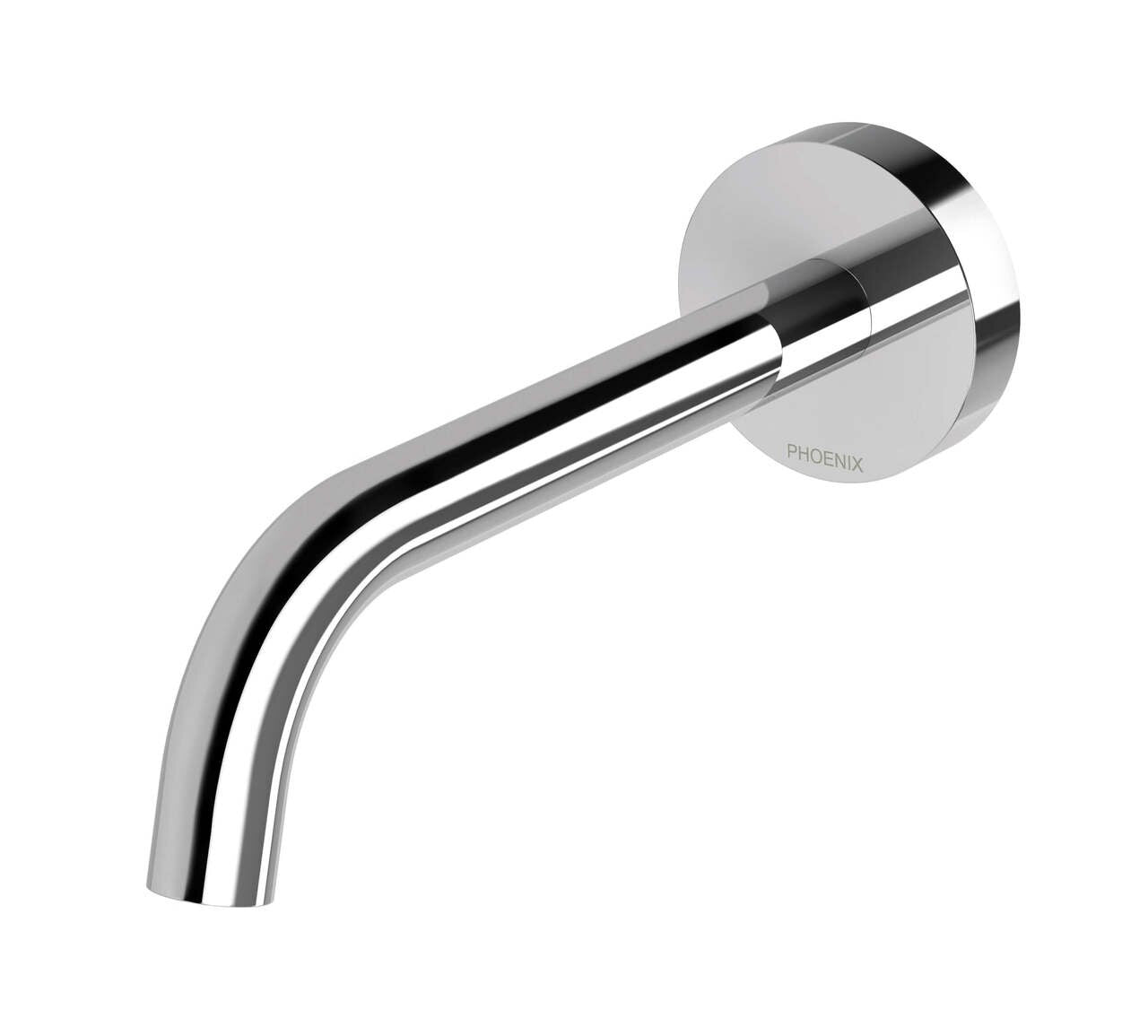 Phoenix Vivid Slimline Plus Wall Basin / Bath Outlet 180mm, Chrome