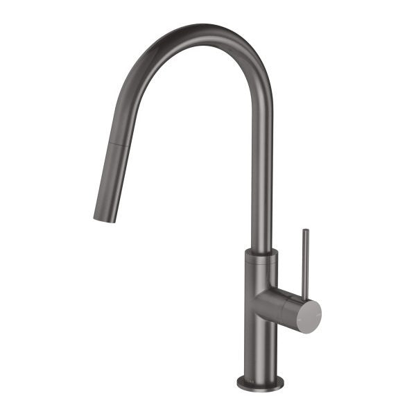 Phoenix Vivid Slimline Pull Out Sink Mixer 200mm, Brushed Carbon