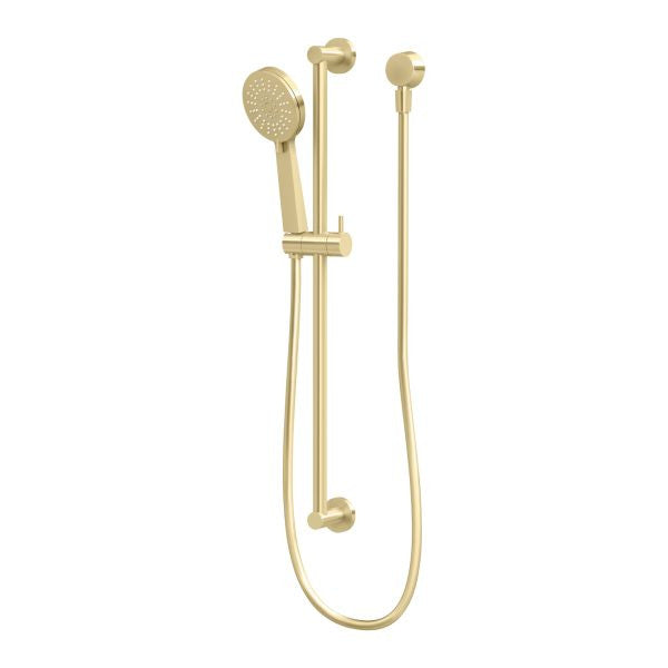 Phoenix Vivid Slimline Rail Shower, Brushed Gold