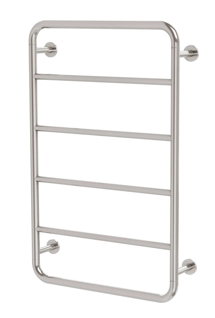 Phoenix Vivid Slimline Towel Ladder 800 X 500mm, Brushed Nickel