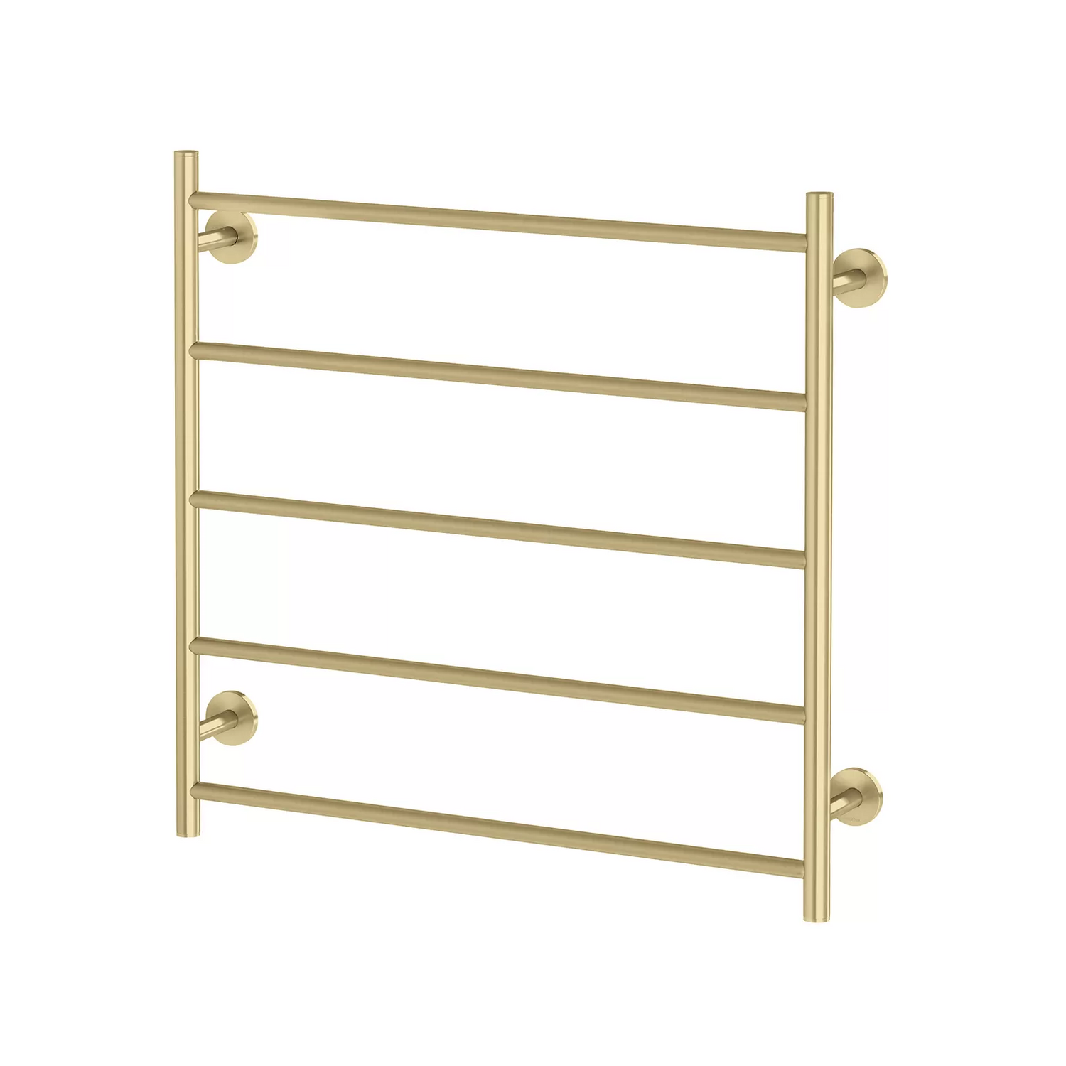 Phoenix Radii Heated Towel Ladder 750mm x 740mm, Brushed Gold