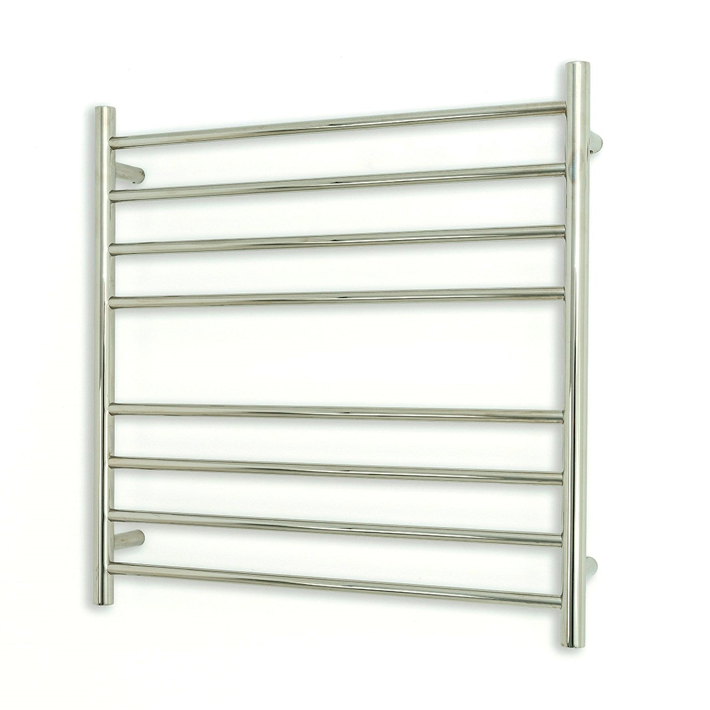 Radiant Heating 750 x 750mm Rnd Heated Towel Rail LEFT, Polished