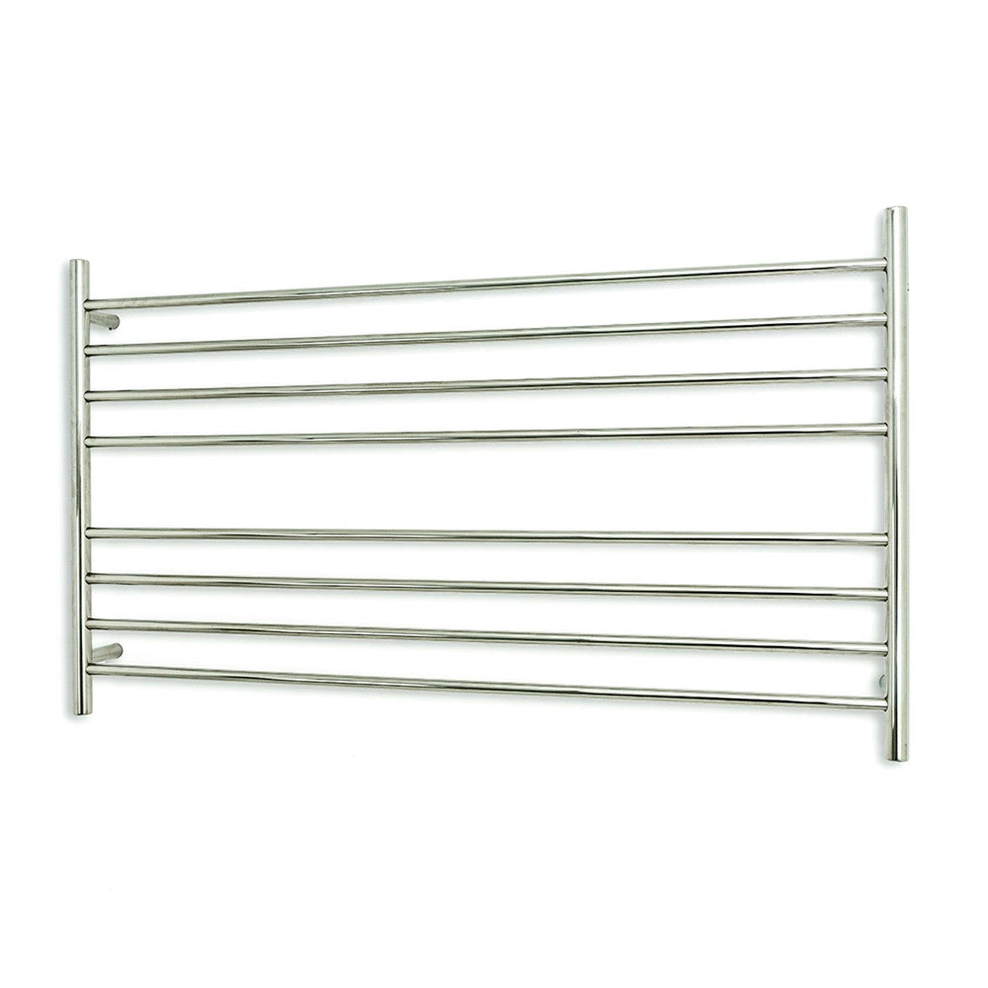 Radiant Heating 1300 x 750mm Rnd Heated Towel Rail RIGHT, Polished