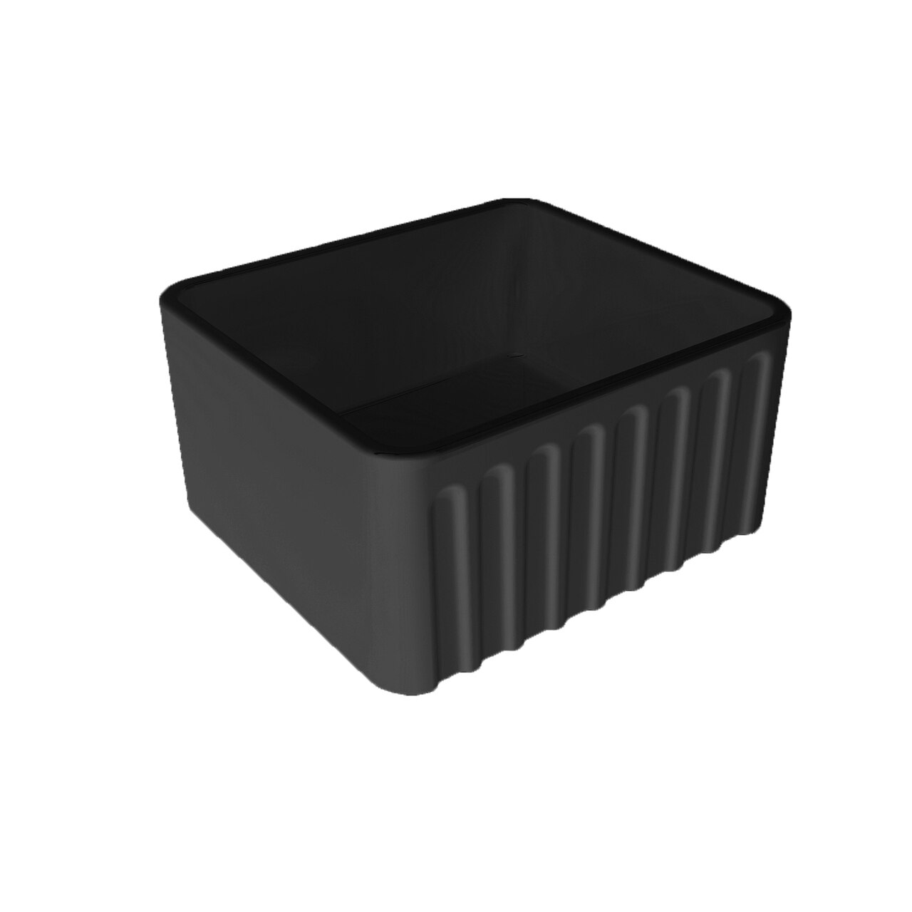 Turner Hastings Novi 50x46 Fireclay Butler Sink, Matte Black