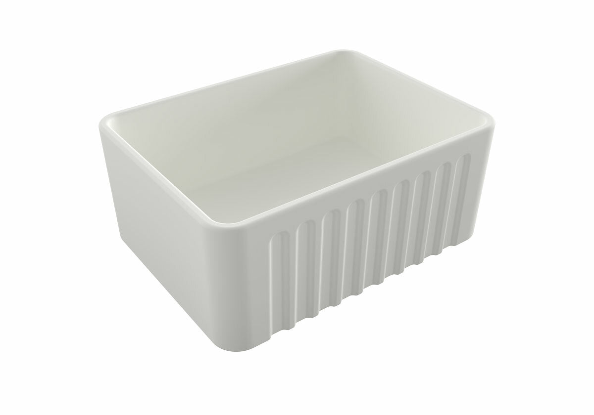 Turner Hastings Novi 60x46 Fireclay Butler Sink, Matte White