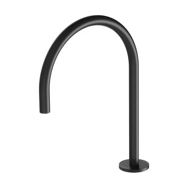 Phoenix Vivid Slimline Hob Sink Outlet 220mm Gooseneck, Matte Black
