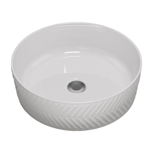 Timberline Allure Arrow Above Counter Basin 360mm, Gloss White