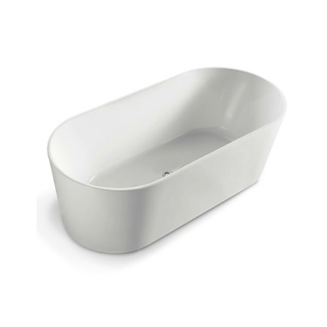 BNK Prato 1700 Freestanding Bath Matte - White